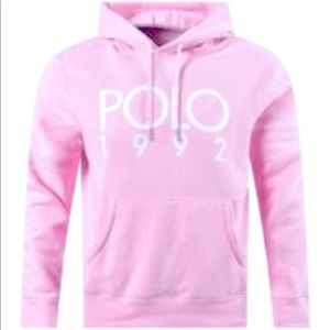 Polo Ralph Lauren Pink Pullover hoodie.